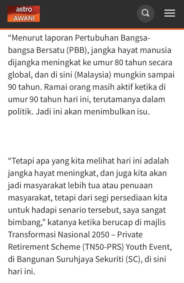 90 Peratus Rakyat Malaysia Tiada Simpanan Mencukupi-Khairy Jamaludin, Harga Takaful Dibayar Dengan Kesihatan Dan Usia