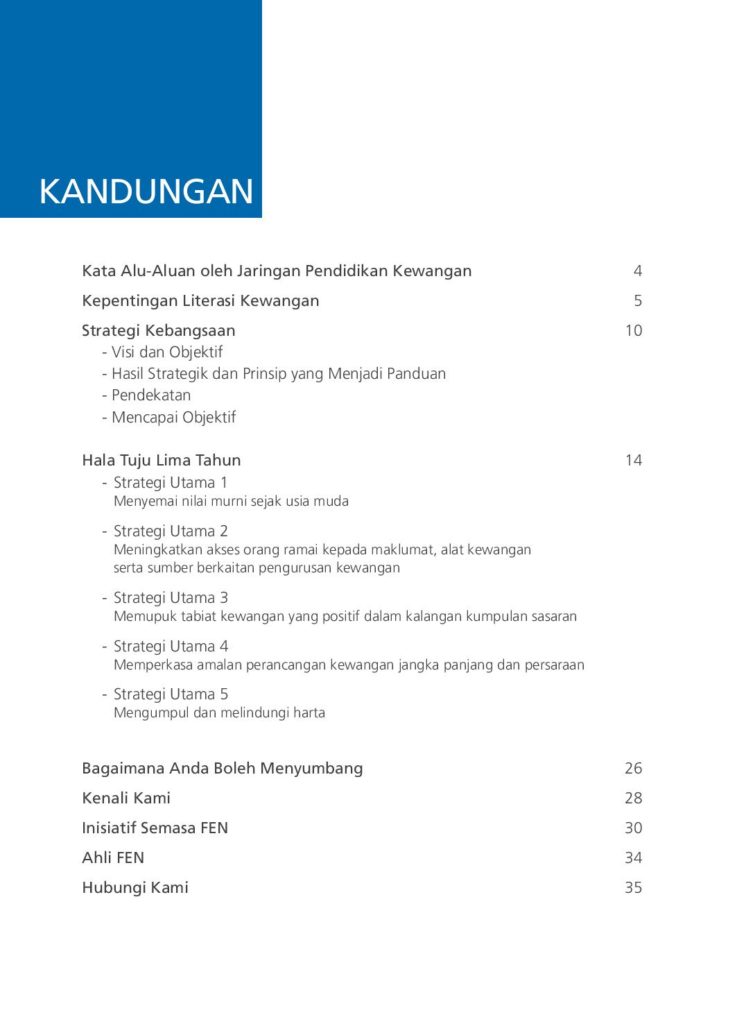 Startegi Literasi Kewangan Kebangsaan 2019-2023 | Afyan.com