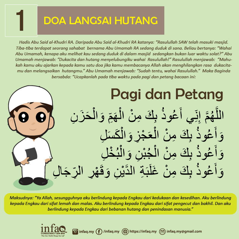 IRSYAD AL-HADITH SIRI KE-180: DOA-DOA UNTUK MELANGSAIKAN HUTANG | Afyan.com